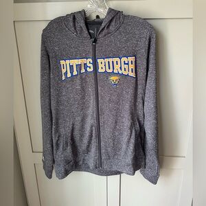 NWT Antigua Apparel University of Pittsburgh PITT Zip-Up Sweater Hoodie Sz L